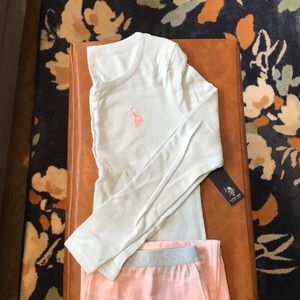 US Polo Association Long-sleeve Pajamas, Sz. L NWT